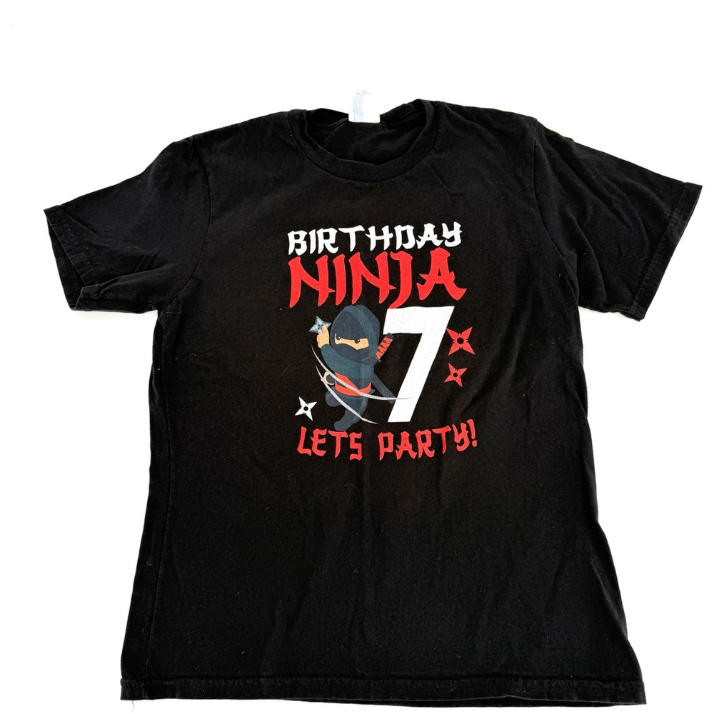 Black Birthday Ninja T-Shirt